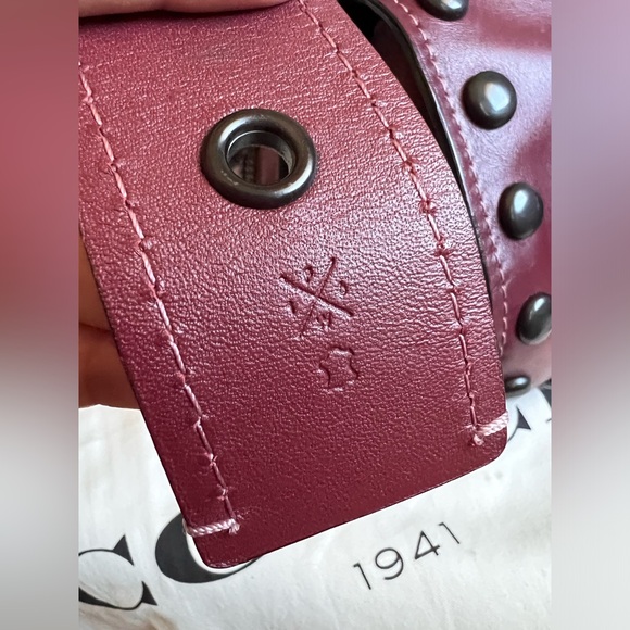 COACH 1941 Badlands Satchel With Western Rivets - Picture 16 of 16